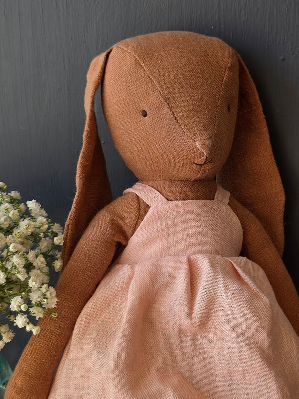 Maileg, Bunny, Size 3 - Chocolate Brown - Dress and Shoes