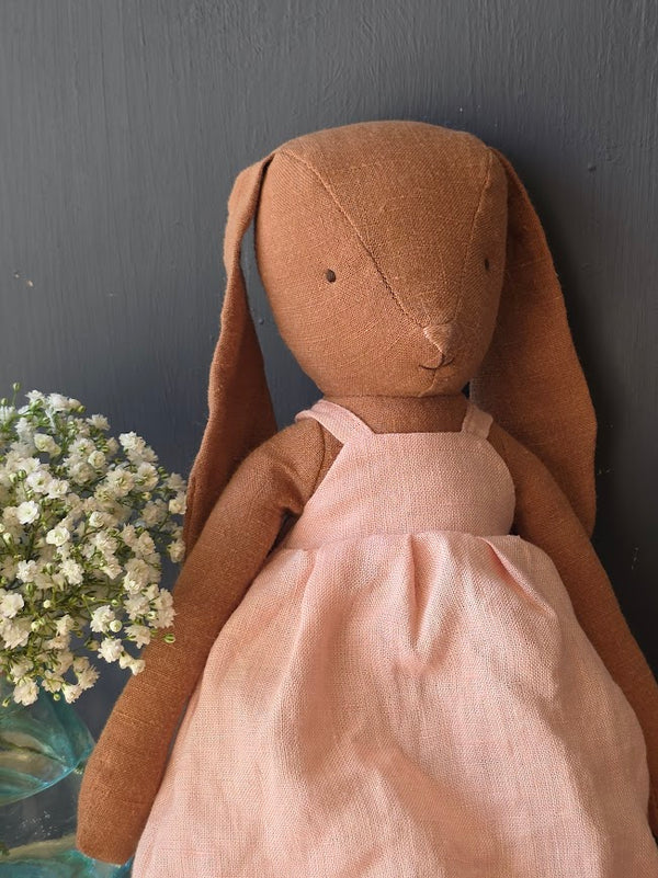 Maileg, Bunny, Size 3 - Chocolate Brown - Dress and Shoes