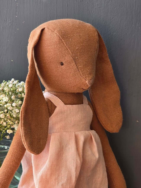 Maileg, Bunny, Size 3 - Chocolate Brown - Dress and Shoes