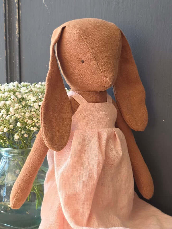 Maileg, Bunny, Size 3 - Chocolate Brown - Dress and Shoes
