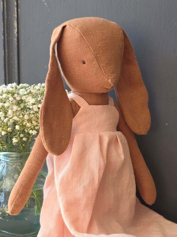 Maileg, Bunny, Size 3 - Chocolate Brown - Dress and Shoes