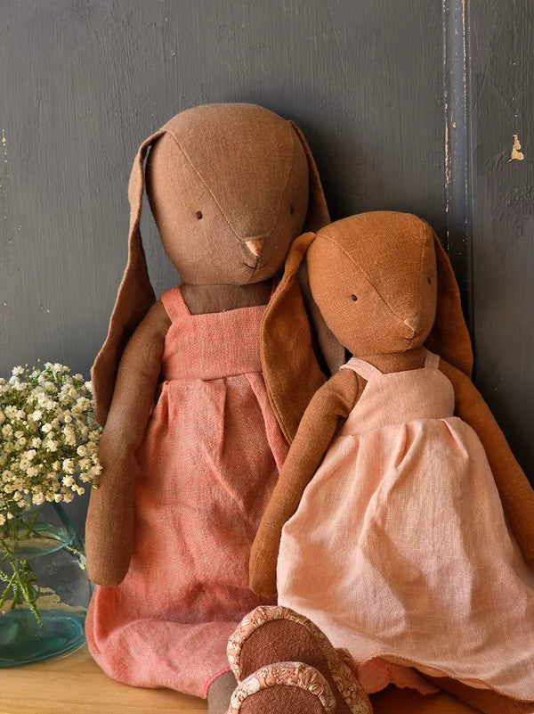 Maileg, Bunny, Size 3 - Chocolate Brown - Dress and Shoes