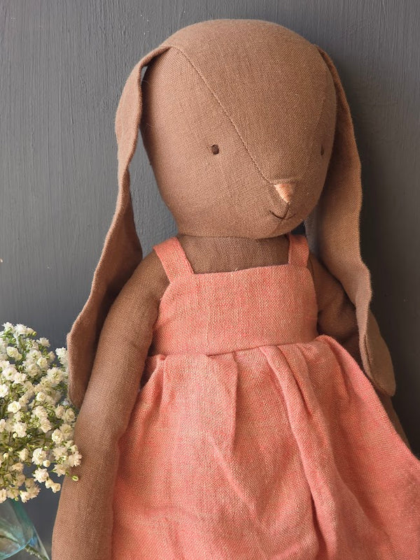 Maileg, Bunny, Size 4 - Brown - Dress and Shoes