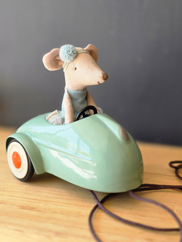 Maileg, Car, Mouse - Light Mint