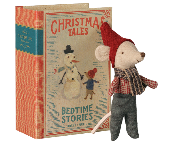PRE-ORDER Maileg, Christmas Mouse, Baby in Book **DUE SEPT**