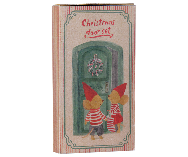 PRE-ORDER Maileg, Christmas Door Set, Mouse **DUE NOV**