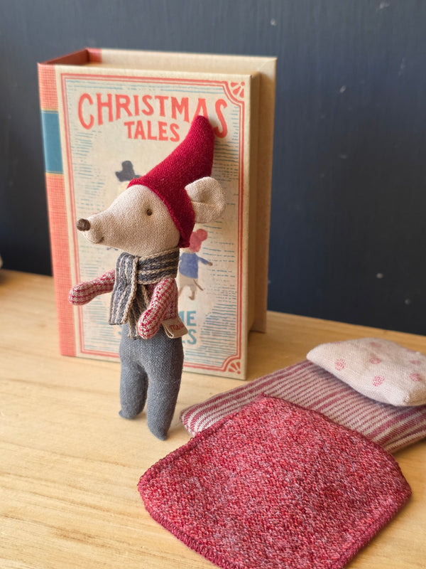 Maileg, Christmas Mouse, Baby in Book