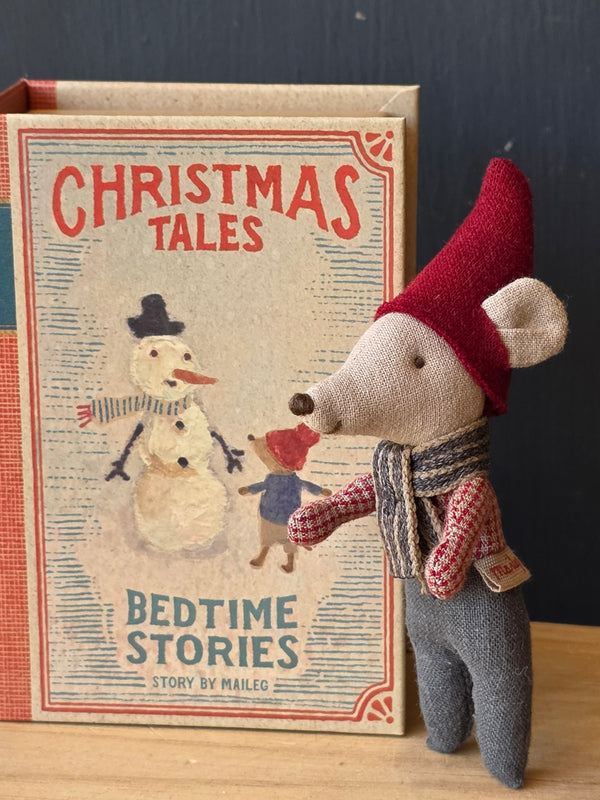 Maileg, Christmas Mouse, Baby in Book