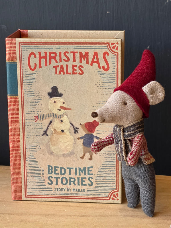 Maileg, Christmas Mouse, Baby in Book