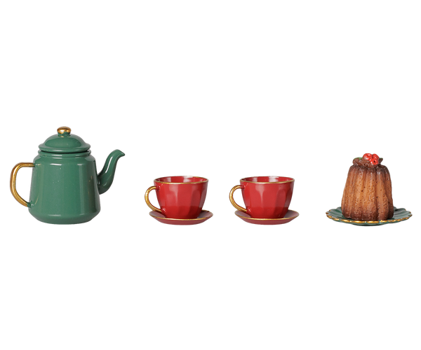PRE-ORDER Maileg, Christmas Tea Party, Mouse - Red/Green   **DUE