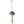 Maileg mushroom ornament with red winter flower design, perfect for Christmas tree or gift decoration, measuring 12.5 cm tall.