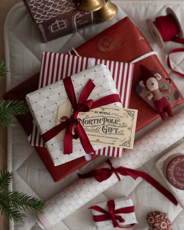 Maileg, Gift Wrap, Cherry - 10 m