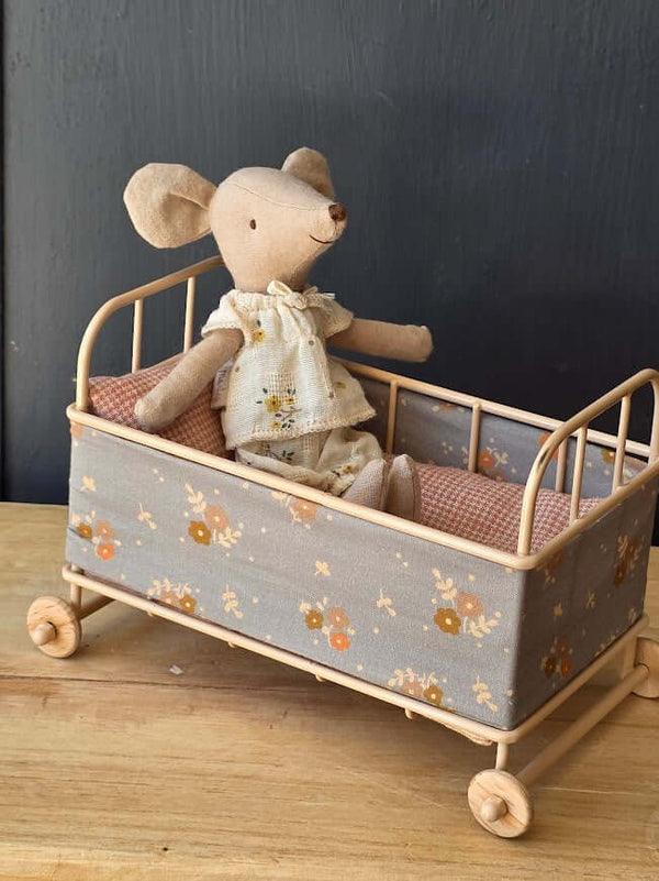 Maileg, Cot Bed, Micro - Powder