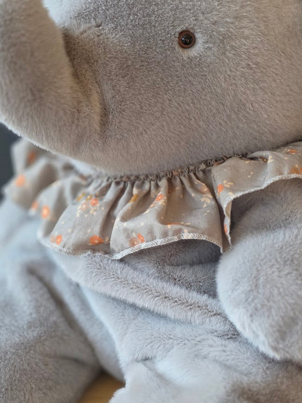 Maileg, Elephant Plush, Big - Blue/grey