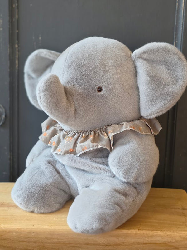 Maileg, Elephant Plush, Big - Blue/grey