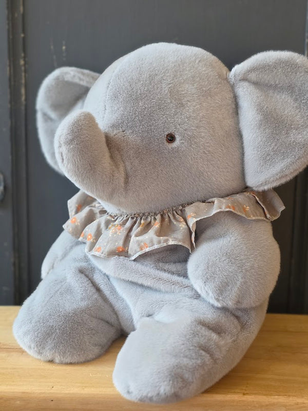Maileg, Elephant Plush, Big - Blue/grey