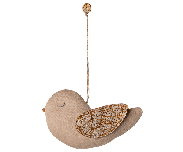 PRE-ORDER Maileg, Fabric Ornament, Bird - Winter Heart - Sand **DUE SEPT**