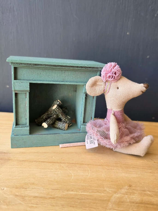 Maileg, Fireplace - Vintage Blue