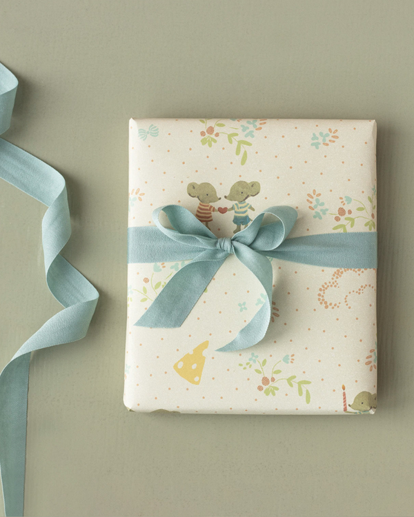 Maileg, Gift Wrap, 10 m - Have a Mice Day