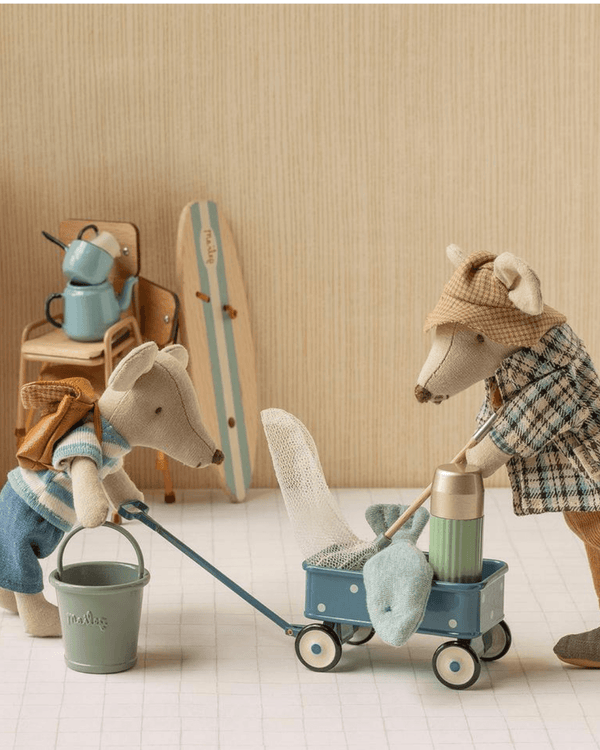 PRE-ORDER Maileg, Wagon, Mouse - Blue   **DUE LATE OCT**