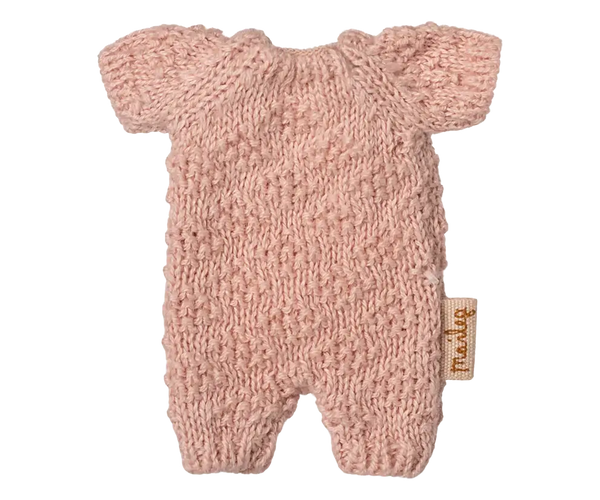 *PRE-ORDER* Maileg, Knitted Suit, Micro - Rose (DUE END OCT)