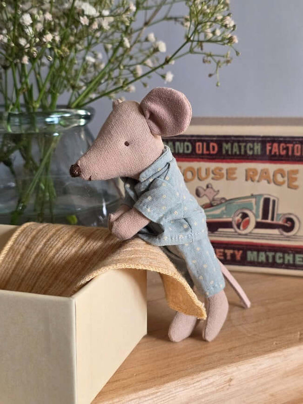 Maileg, Little Brother Mouse in Matchbox