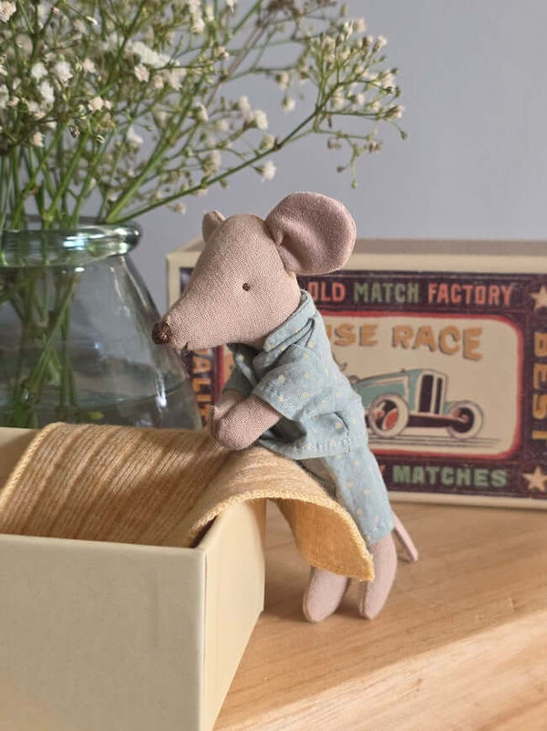 Maileg, Little Brother Mouse in Matchbox