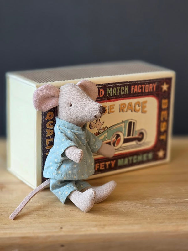 Maileg, Little Brother Mouse in Matchbox