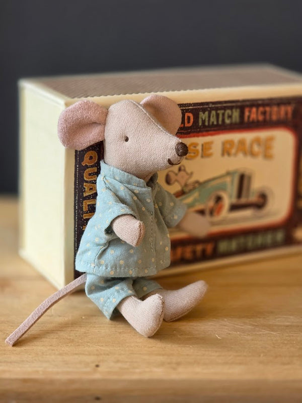 Maileg, Little Brother Mouse in Matchbox