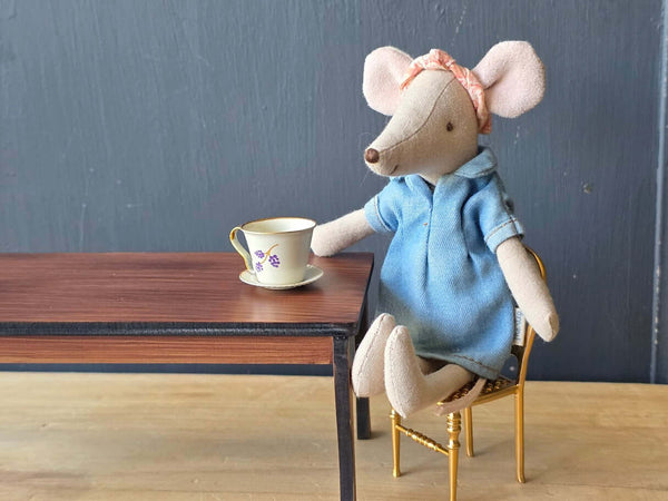 Maileg, Long Dining Table, Mouse