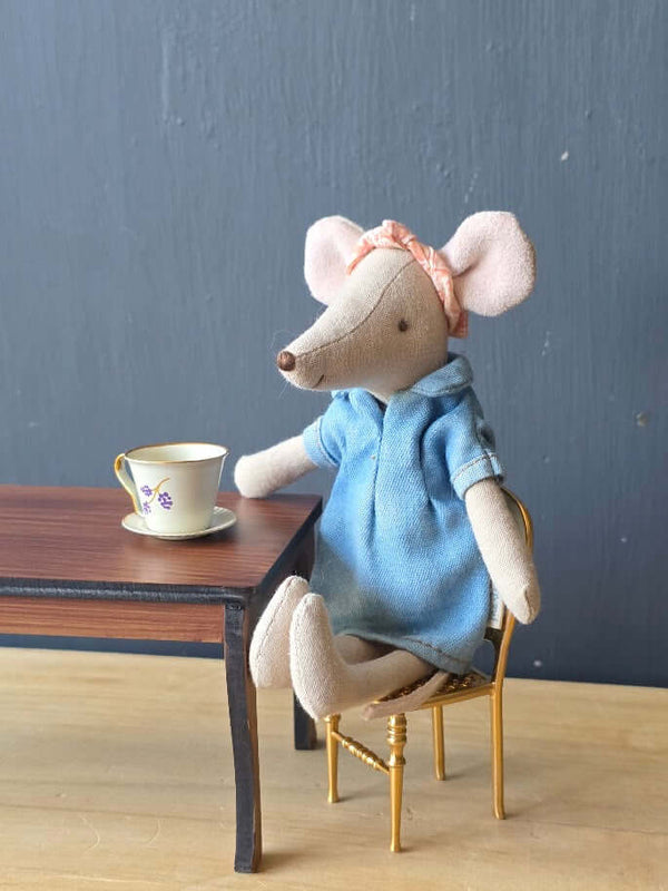 Maileg, Long Dining Table, Mouse