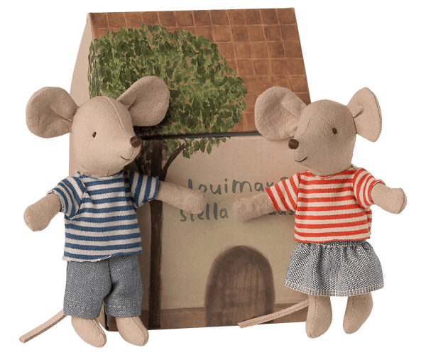 *PRE-ORDER* Maileg, LouiMax and Stella, Little Brother and Sister Mice (DUE NOV)