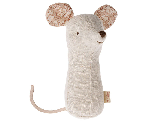 *Pre-Order* Maileg, Lullaby Friends, Mouse Rattle - Nature (Due June)