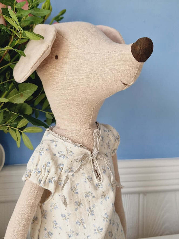 Maileg, Maxi Mouse Girl in Nightgown