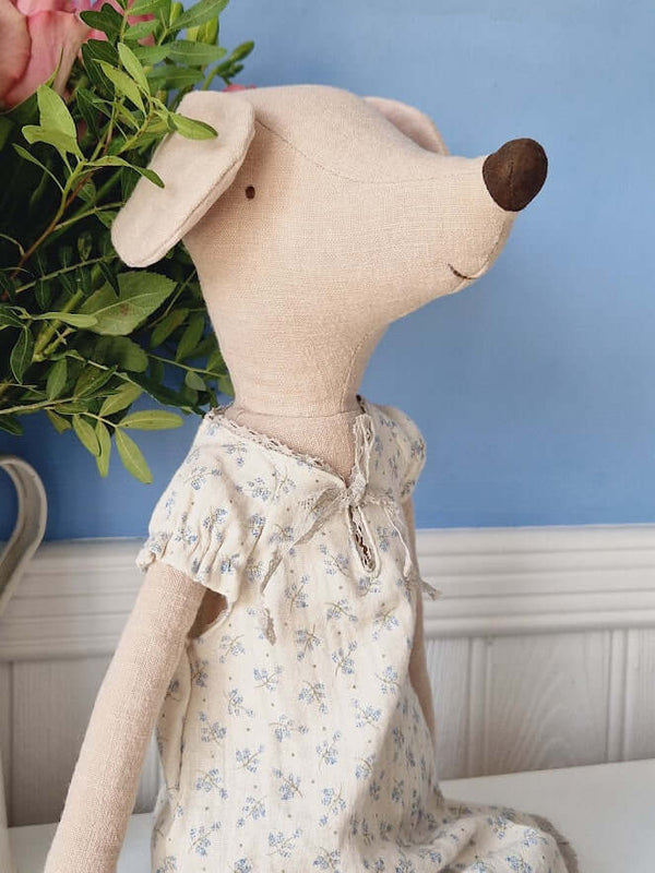 Maileg, Maxi Mouse Girl in Nightgown