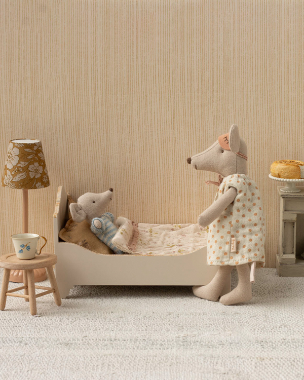 Maileg, Bed, Mouse - Off White