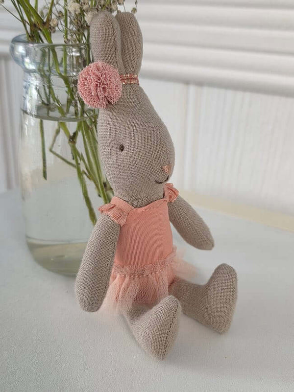 Maileg, Micro Rabbit in Pink Ballerina Outfit
