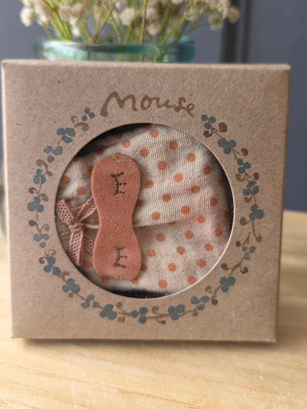 Maileg, Nightgown, Mum Mouse - Light Grey