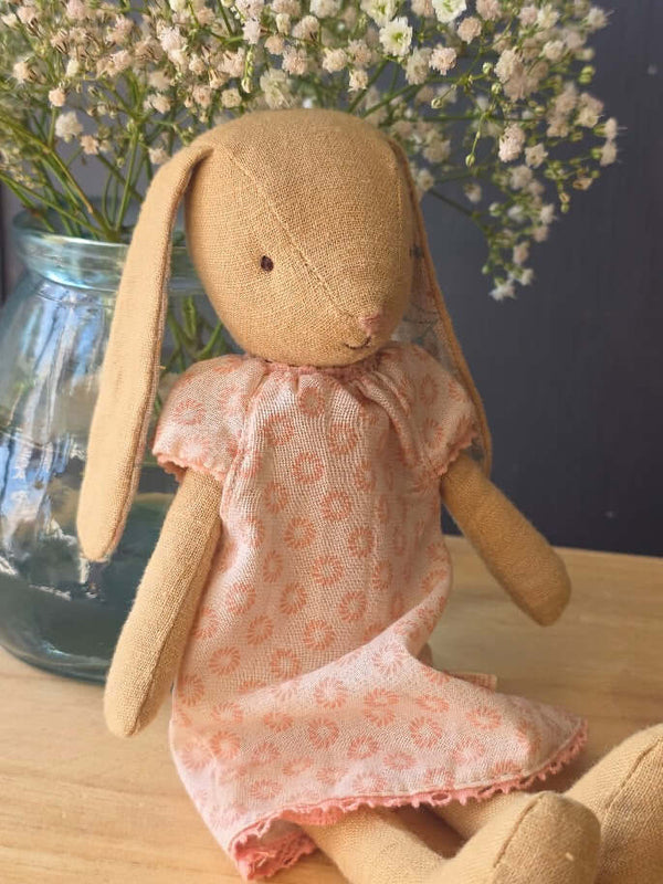 Maileg, Nightgown Pink Floral (Size 1)