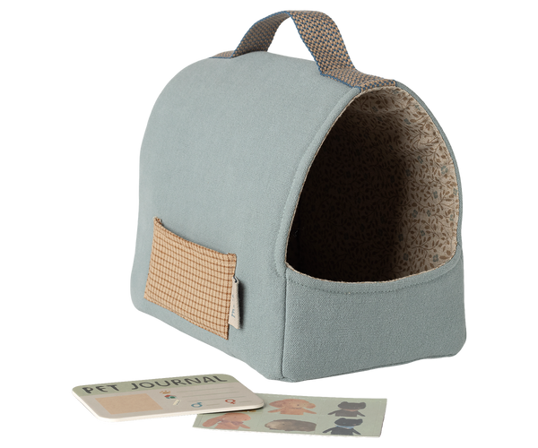 PRE-ORDER Maileg, Pet Carrier - Dusty Blue ** Due Mid Feb**