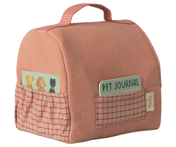 PRE-ORDER Maileg, Pet Carrier - Coral **Due Late Feb**