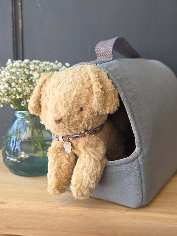 Maileg, Pet Carrier - Dusty Blue