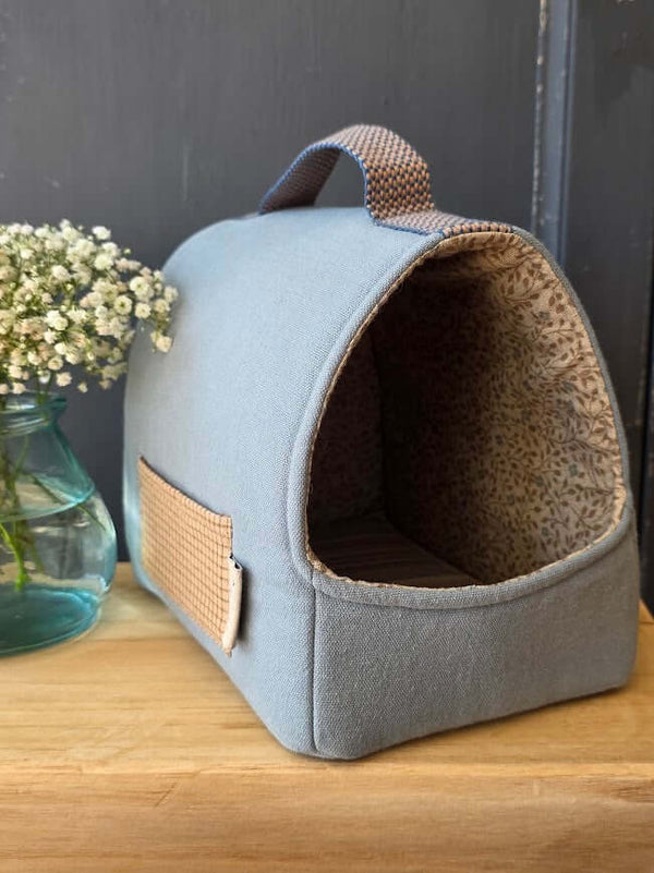 Maileg, Pet Carrier - Dusty Blue