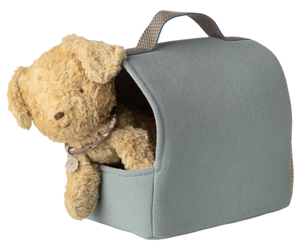 PRE-ORDER Maileg, Pet Carrier - Dusty Blue ** Due Mid Feb**