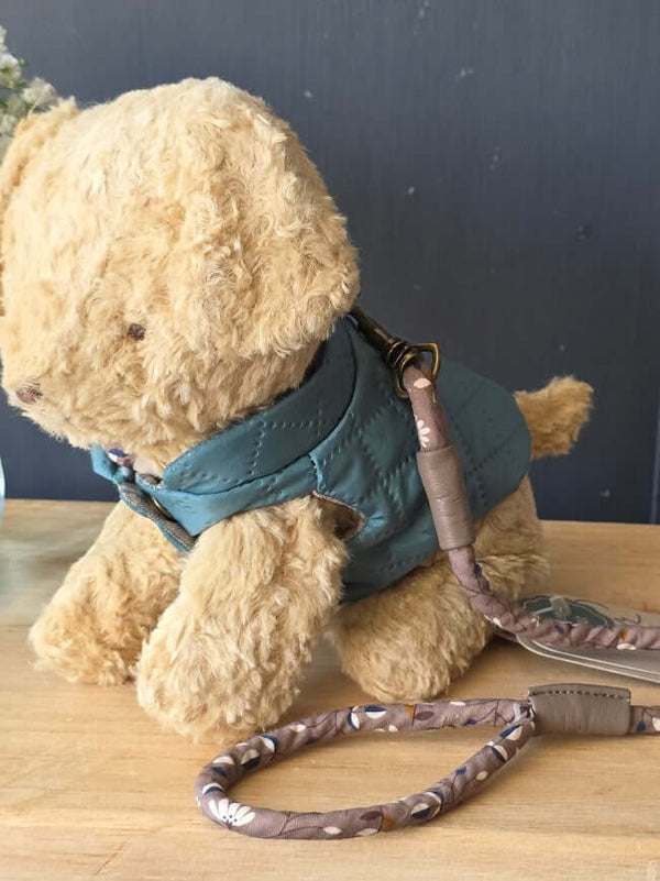 Maileg, Pet Supply, Harness and Leash - Dark Mint