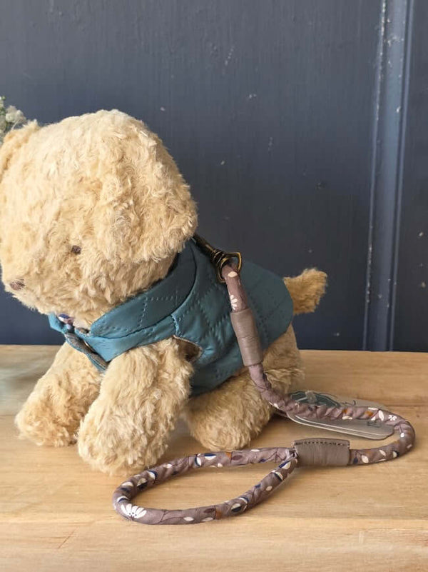 Maileg, Pet Supply, Harness and Leash - Dark Mint