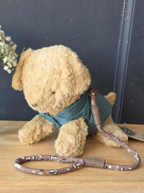 Maileg, Pet Supply, Harness and Leash - Dark Mint