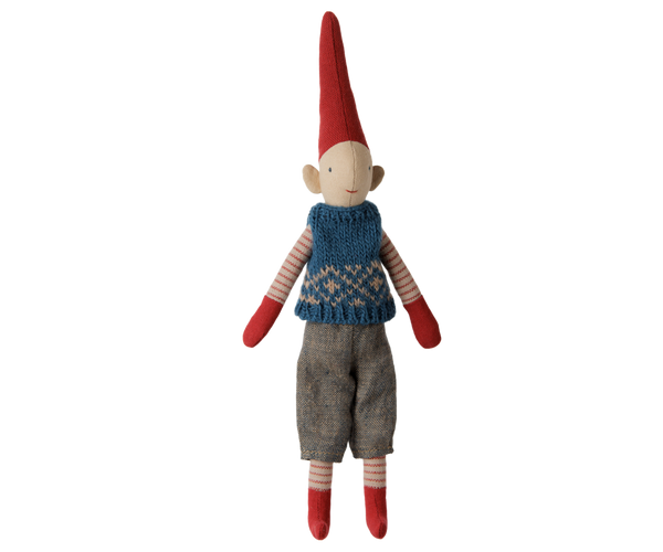 PRE-ORDER Maileg, Pixy, Size 1 - Boy - Blue Knitted Vest **DUE LATE SEPT**