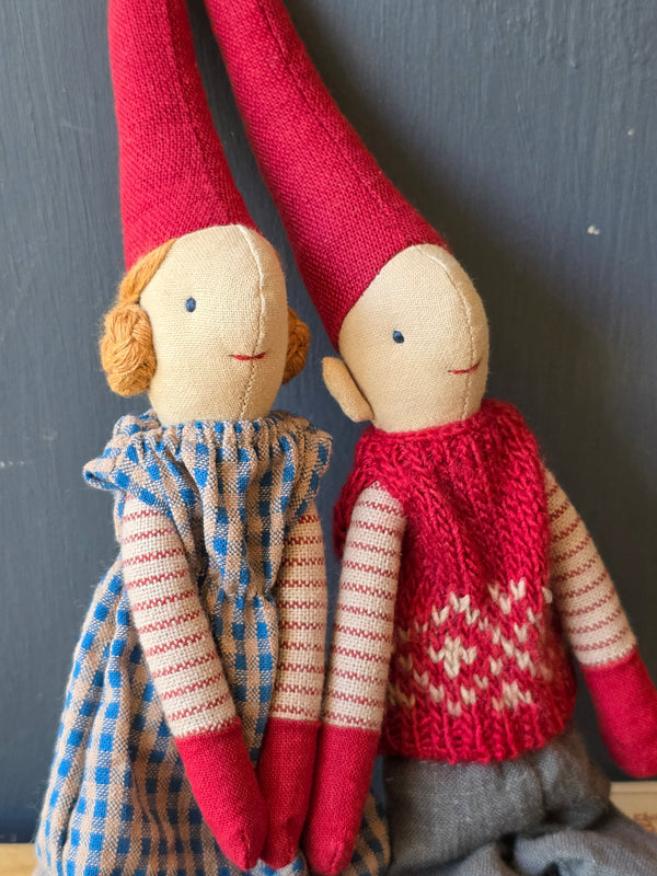 Maileg, Pixy, Size 1 - Boy - Red Knitted Vest