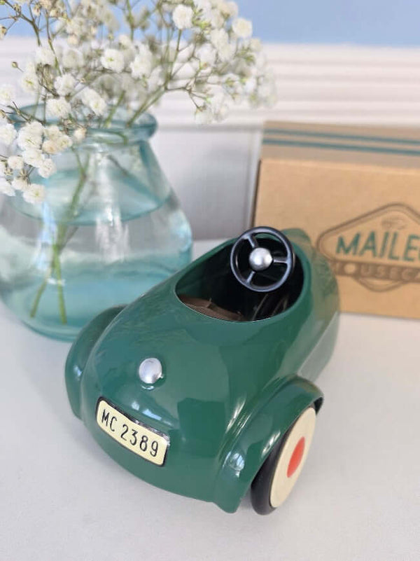 Maileg, Car Mouse - Dark Green